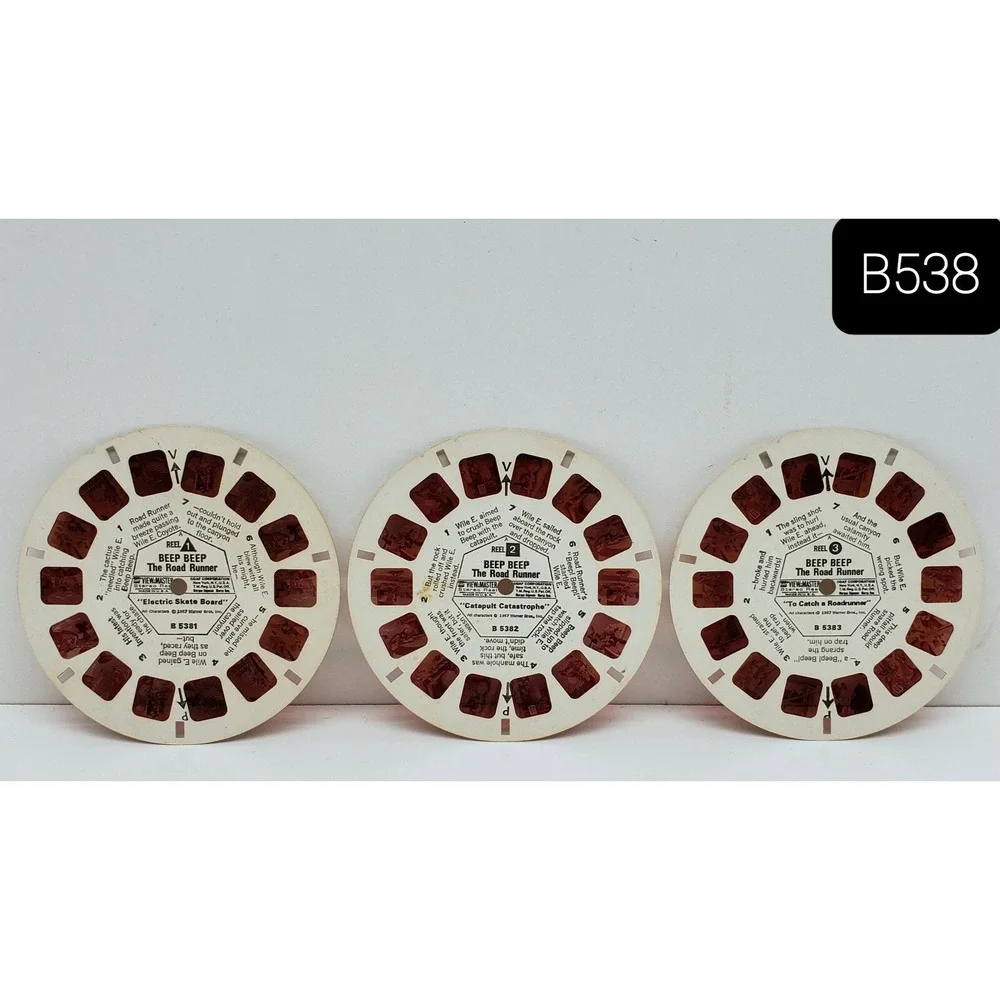 ViewMaster Vintage Reels Lot of 15 Disney Looney Tunes Cinderella Red Tint